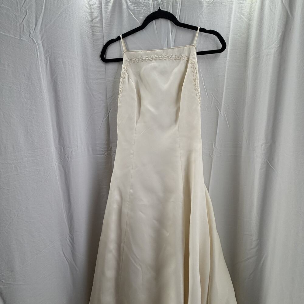 Carolina Hererra Ivory Silk Wedding Gown Size 4